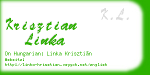 krisztian linka business card